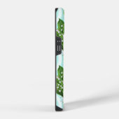 青の谷の花のユリの花束 iPhoneケース (右側面)