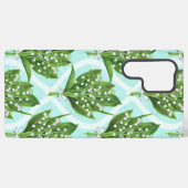 青の谷の花のユリの花束 SAMSUNG GALAXYケース (裏面横)