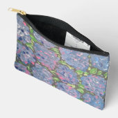 青の豊富なフローラアクセサリーポーチ アクセサリーポーチ (見開き)