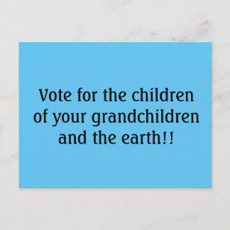 青の責任投票選挙フレーズことわざ ポストカード