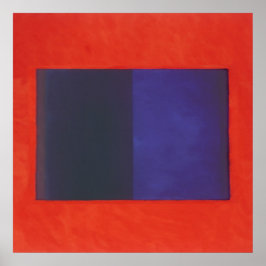 青の赤いオレンジ ポスター