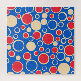 青の赤と青の点 ジグソーパズル