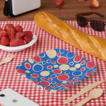 青の赤と青の点