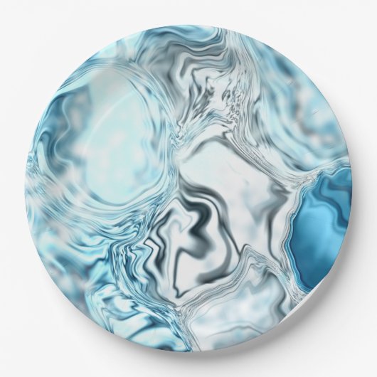 青の輝度 ペーパープレート (正面)