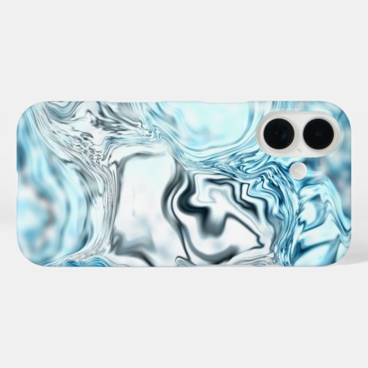 青の輝度 Case-Mate iPhoneケース (裏面 (横))
