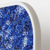 青の連続する署名 ピックルボールラケット (左詳細)