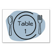 青の配置設定テーブル番号 テーブルナンバー (正面)