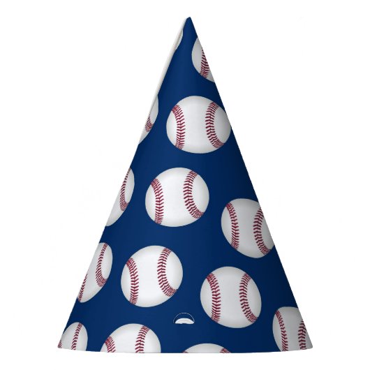 青の野球のパーティーの帽子 パーティーハット (左)