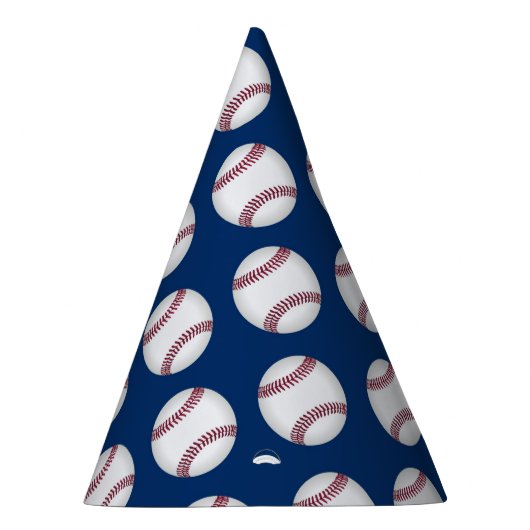 青の野球のパーティーの帽子 パーティーハット (右)