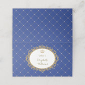 青の金ゴールド王室のプリンス座席表の表番号 プレイスカード (外部開封)