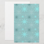 青の雪片 便箋 (正面/裏面)