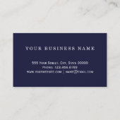 青の青およびティール(緑がかった色)の瑪瑙のGeodeのかわいらしい石 名刺 (裏面)