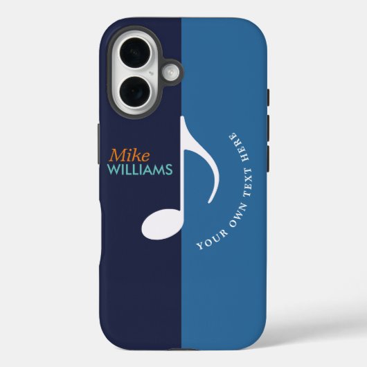 青の音楽ノートの~ 2の調子は冷却します Case-Mate iPhoneケース (裏面)