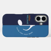 青の音楽ノートの~ 2の調子は冷却します Case-Mate iPhoneケース (裏面 (横))