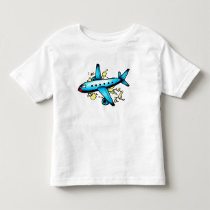 青の飛行機の人 トドラーTシャツ