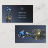 青の香水瓶のヒント 名刺 (正面/裏面)