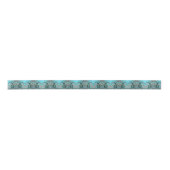 青の黒いカラス サテンリボン (正面)