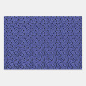 青の黒い手のプリント ラッピングペーパーシート (正面3)