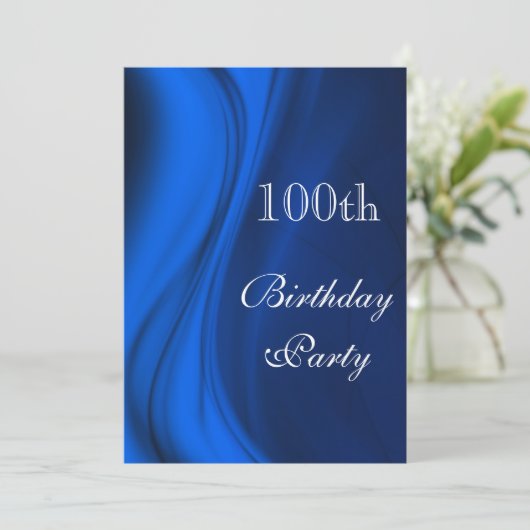 青の100番目の誕生日 招待状 (スタンド正面)