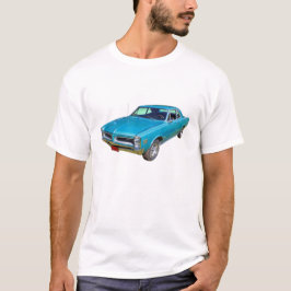青の1966年のポンティアクルマン筋肉車 Tシャツ