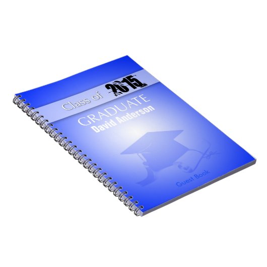 青の2018年の卒業の来客名簿のクラス ノートブック (右側)