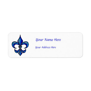 青の(紋章の)フラ・ダ・リ ラベル