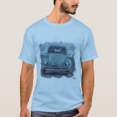 青のBeetleArtTee Tシャツ (正面)
