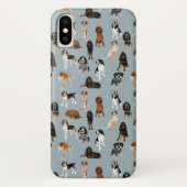 青のCoonhounds Case-Mate iPhoneケース (裏面)