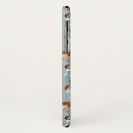 青のCoonhounds Case-Mate iPhoneケース (裏面/左)