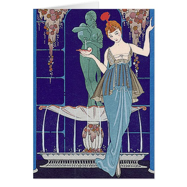 青のDecoの女性 (正面)