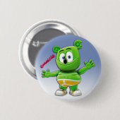 青のGummibärボタン 缶バッジ (正面&裏面)