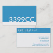 青のhtmlカラーコード3399CC 名刺 (正面/裏面)