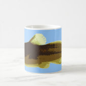 青のMadtomのナマズ コーヒーマグカップ (中央)