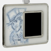 青のScrooge シルバープレートフレームオーナメント (右)