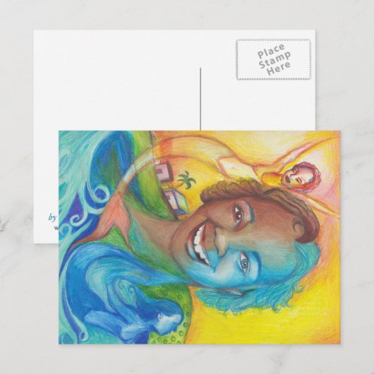 青はがき ポストカード (正面/裏面)