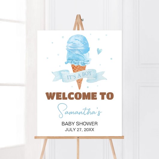 青はこちらスクープ赤ちゃんシャワーへようこそ ポスター