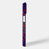 青はっきりしたと赤のパターンiPhone / iPadケース Case-Mate iPhoneケース (裏面 / 右)