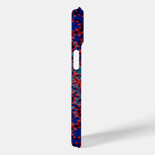 青はっきりしたと赤のパターンiPhone / iPadケース Case-Mate iPhoneケース (裏面 / 右)