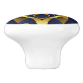 青はっきりしたの明細書金ゴールド セラミックノブ (側面)