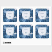 青はっきりしたフローラボ結婚タニカル スクエアシール (シート)