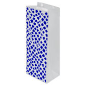 青はっきりしたモザイクワイン抱き枕 – ギフトセットを作る ワインギフトバッグ (裏面アングル)