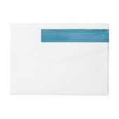 青はっきりした水色結婚波ラベル ラップアラウンドラベル (裏面)