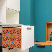 青はっきりした色と赤の離れパターンの分離 薄葉紙