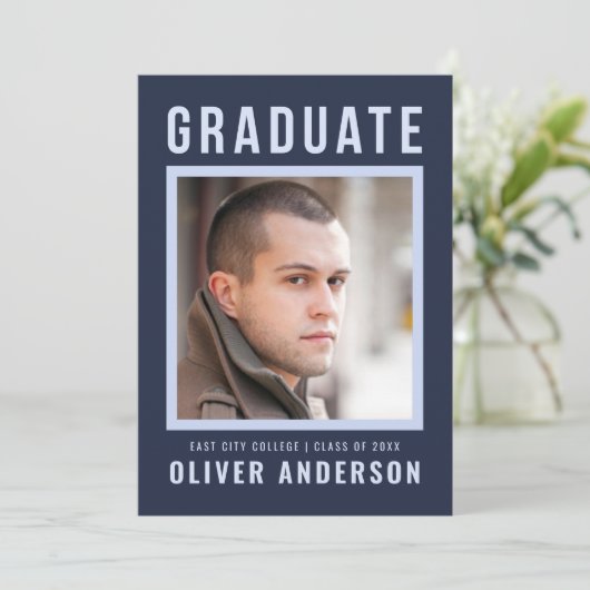 青はっきりした院発表と卒業パーティー 招待状 (スタンド正面)