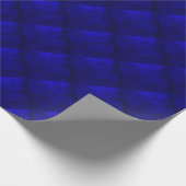 青はっきりした革タイリングパターン ラッピングペーパー (角)