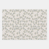 青はっきりした黄抽象芸術クラスイカットパターン ラッピングペーパーシート (正面3)