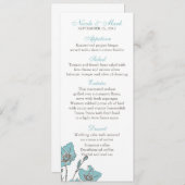 青はカードメニュー活気付きます メニュー (正面/裏面)