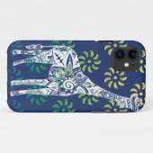 青はキリンのiPhoneの場合を旋回させます Case-Mate iPhoneケース (裏面(横))