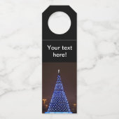 青はクリスマスツリーをつけます ボトルネックタグ (正面)