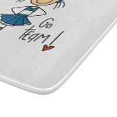 青はチアリーダーチーム行きます カッティングボード (角)